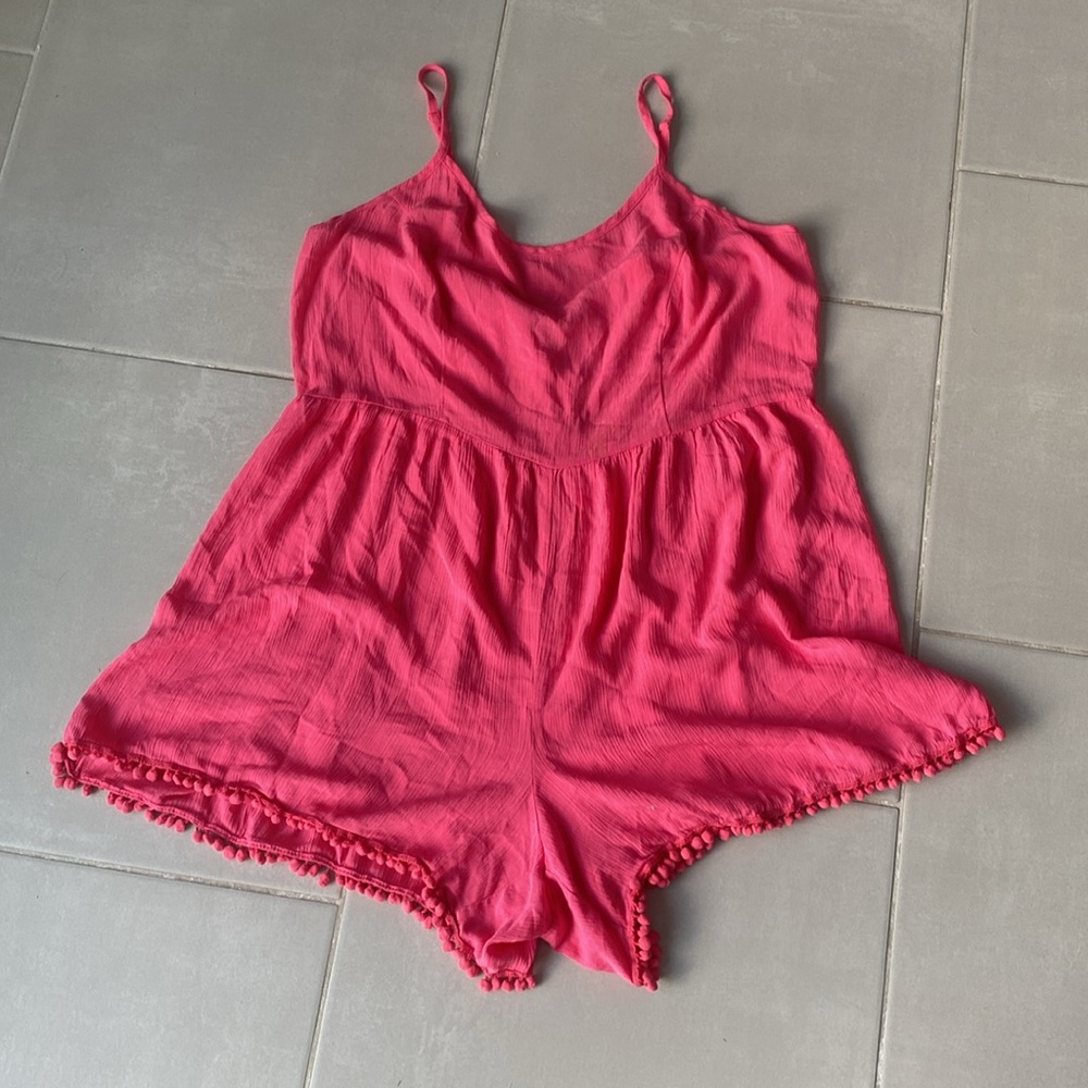 NWT Plus Size RUSH Pink Romper - Picture 8 of 8